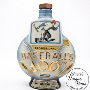 1969 "Baseball 100th Anniversary" Jim Beam Decanter